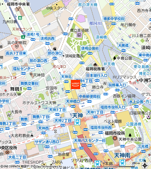 イオンショッパーズ福岡店付近の地図